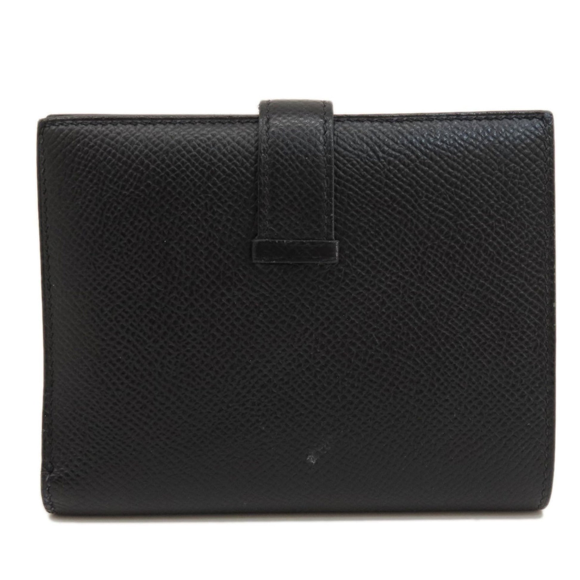 Hermès Béarn, Black, Leather, wallet