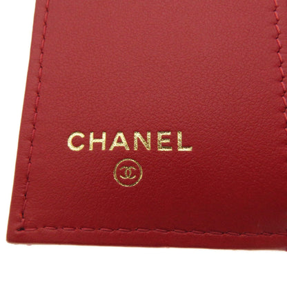 Chanel Matelassé, Red, Leather, wallet