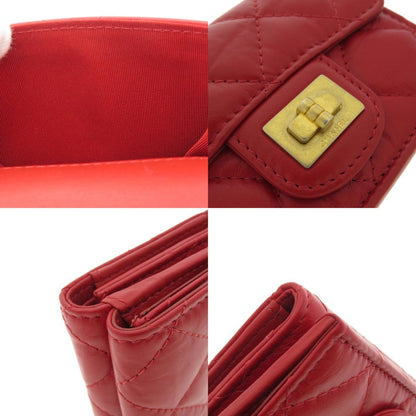 Chanel Matelassé, Red, Leather, wallet