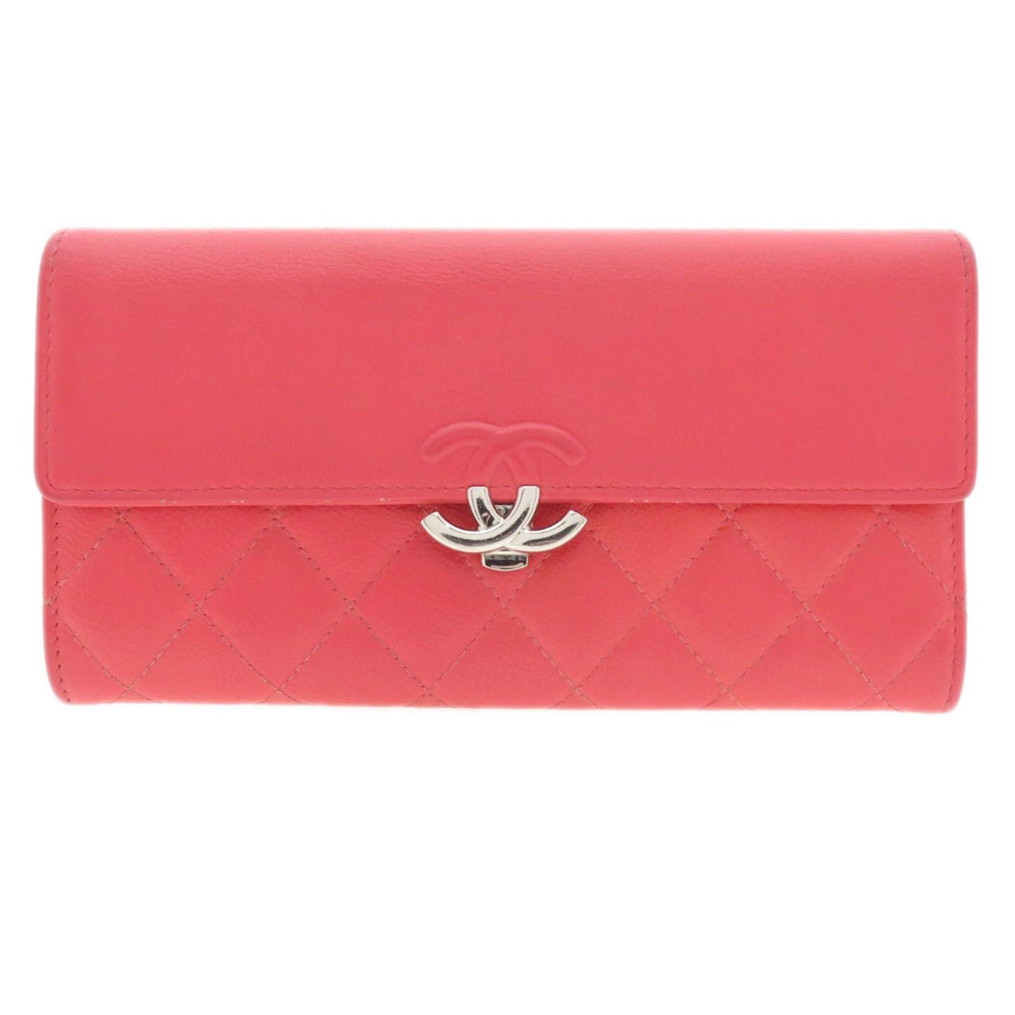 Chanel Cc, Pink, Leather, wallet