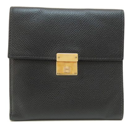 Hermès Clic 12, Black, Leather, wallet