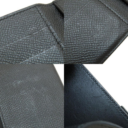 Hermès Clic 12, Black, Leather, wallet