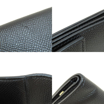 Hermès Clic 12, Black, Leather, wallet