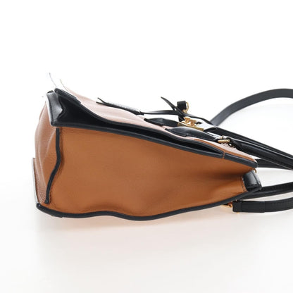 Louis Vuitton Cour Marly Leather with Studded Detail, Beige, Leather, Handbag