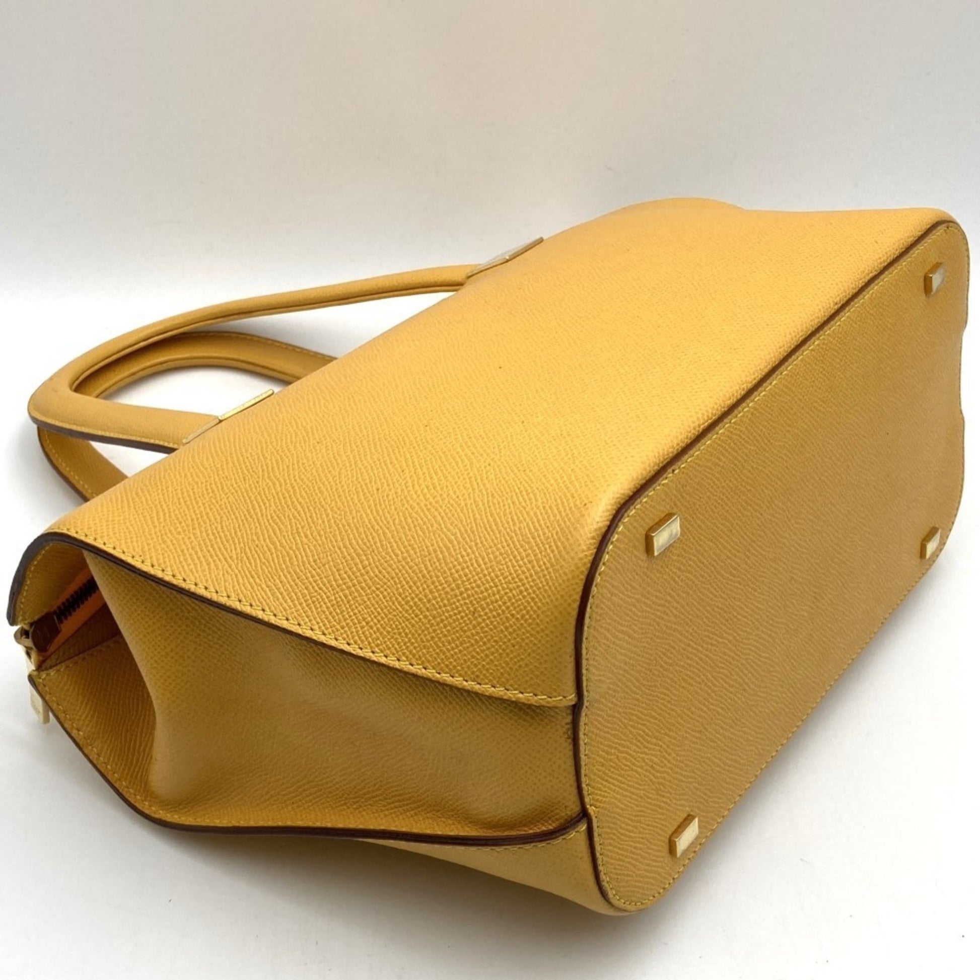 Céline, Yellow, Leather, handbag