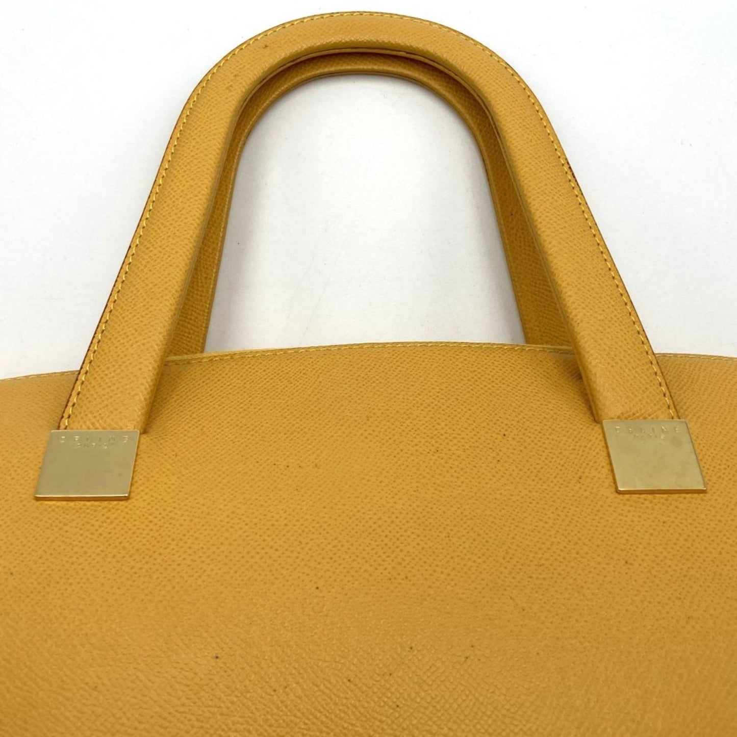 Céline, Yellow, Leather, handbag