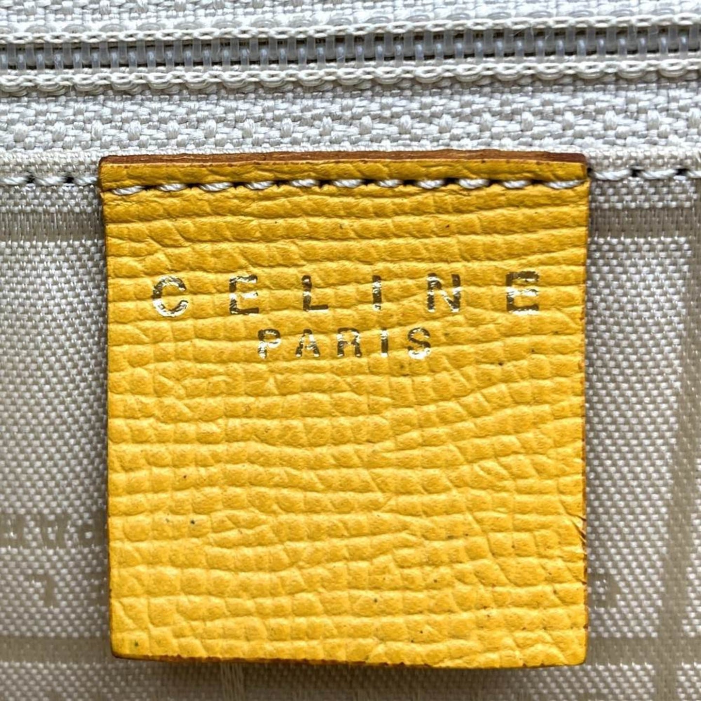 Céline, Yellow, Leather, handbag