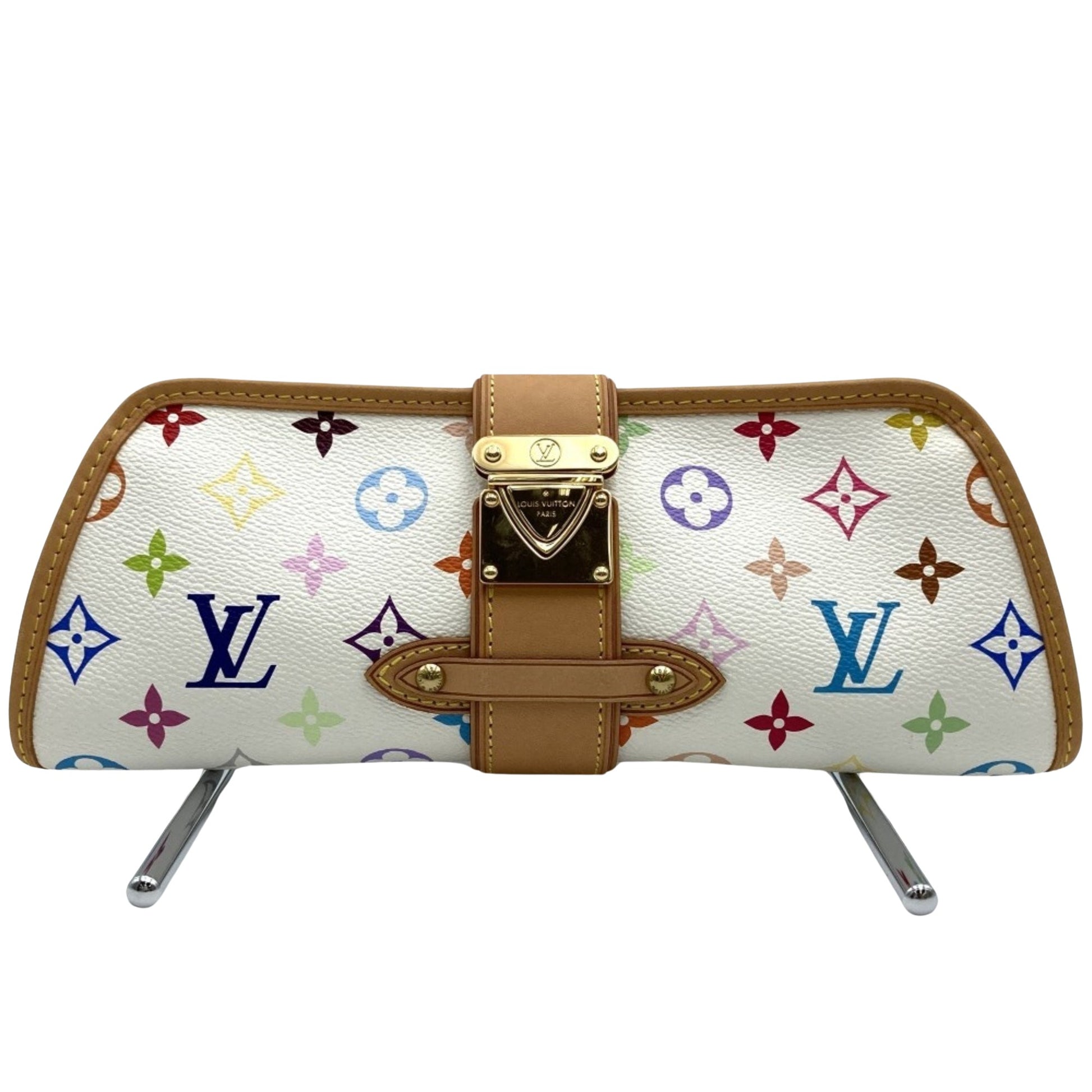 Louis Vuitton Shirley, Multicolour, Canvas, clutch