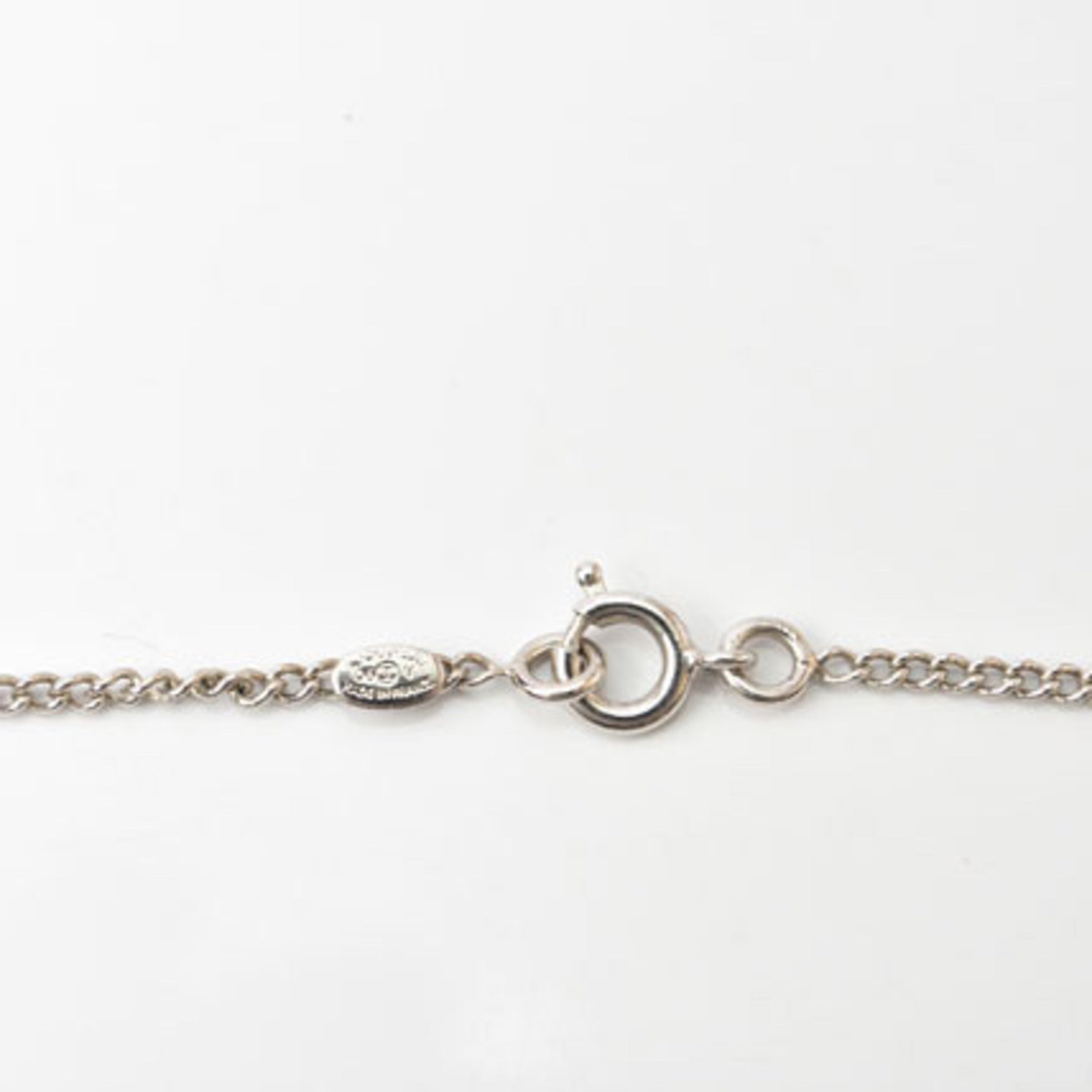 Chanel Coco Mark, White, Metal, necklace