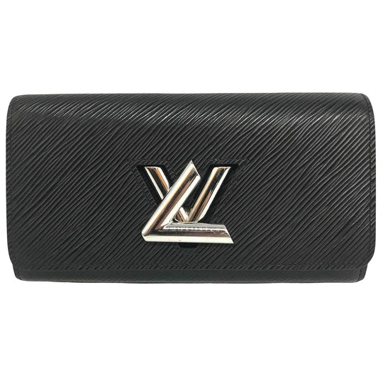 Louis Vuitton Portefeuille twist, Black, Leather, wallet