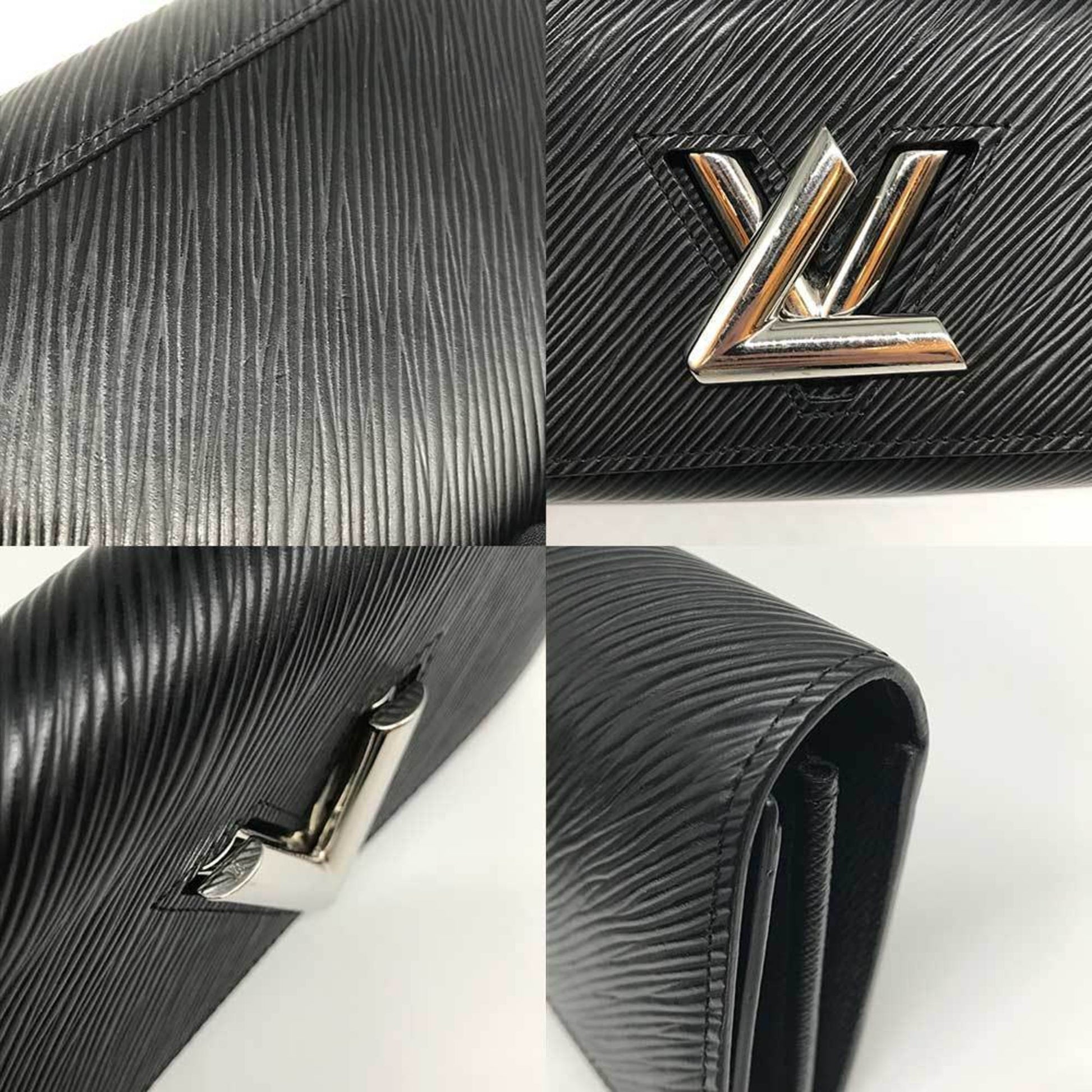 Louis Vuitton Portefeuille twist, Black, Leather, wallet