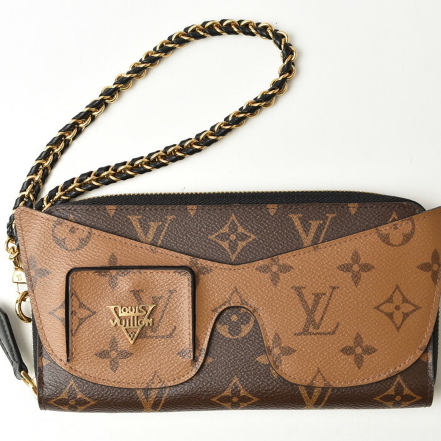 Louis Vuitton Zippy, Brown, Canvas, wallet