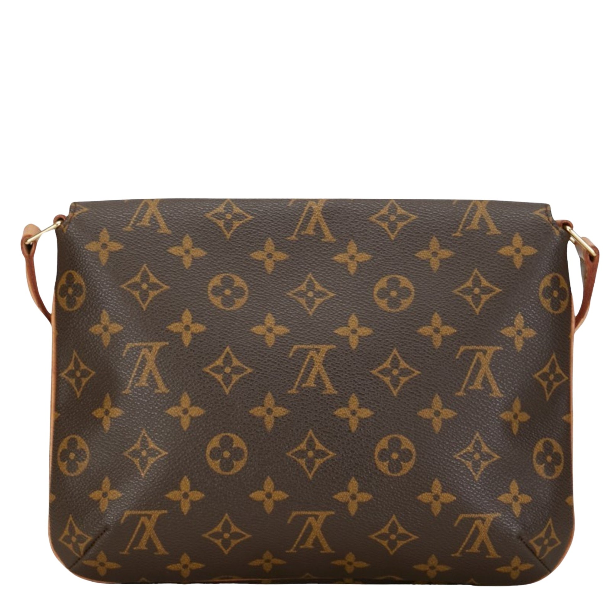 Louis Vuitton Musette Tango, Brown, Canvas, shoulder