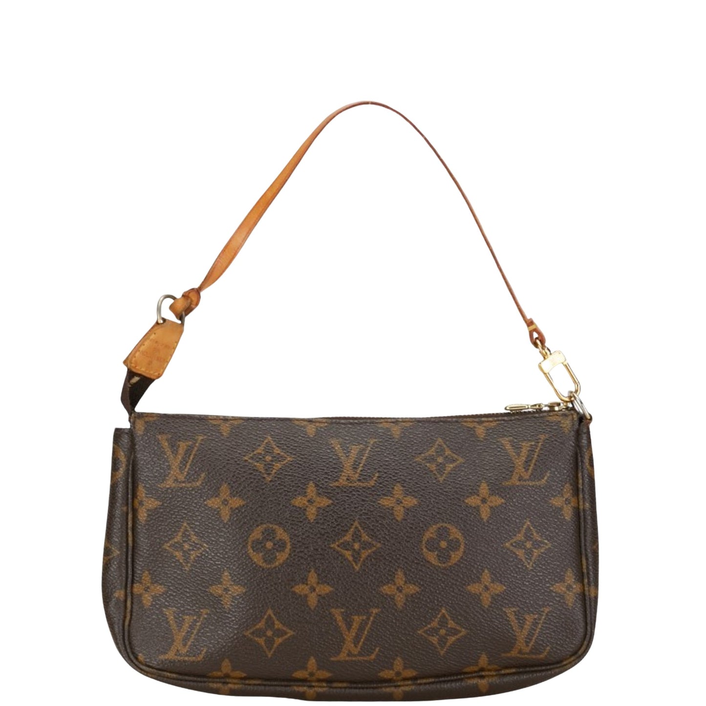 Louis Vuitton Pochette Accessoire, Brown, Canvas, clutch