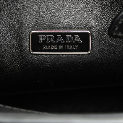 Prada Ouverture, White, Leather, shoulder