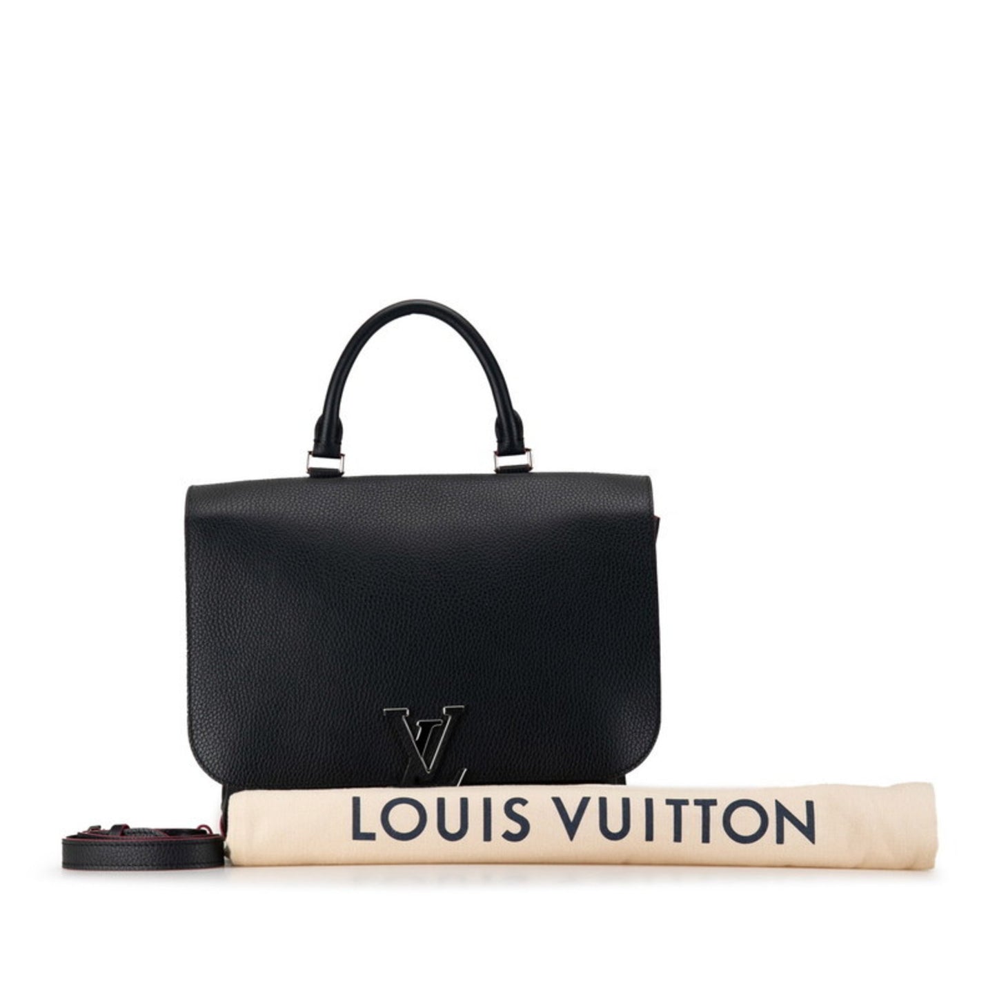 Louis Vuitton Volta, Navy, Leather, shoulder