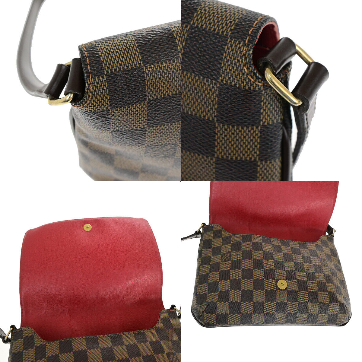 Louis Vuitton Musette Tango, Brown, Canvas, handbag