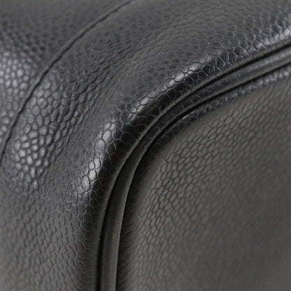 Chanel Vanity, Black, Leather, clutch