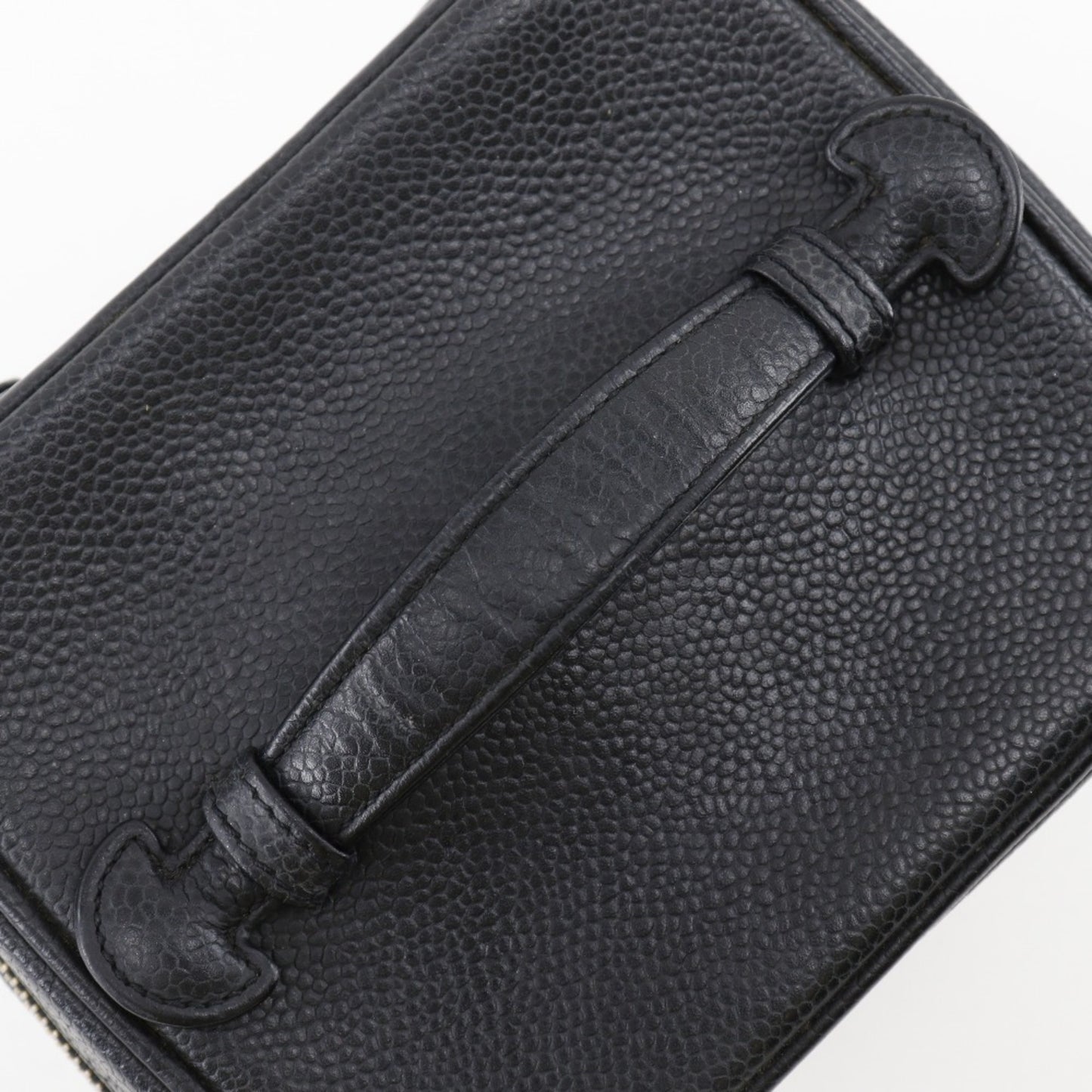 Chanel Vanity, Black, Leather, clutch