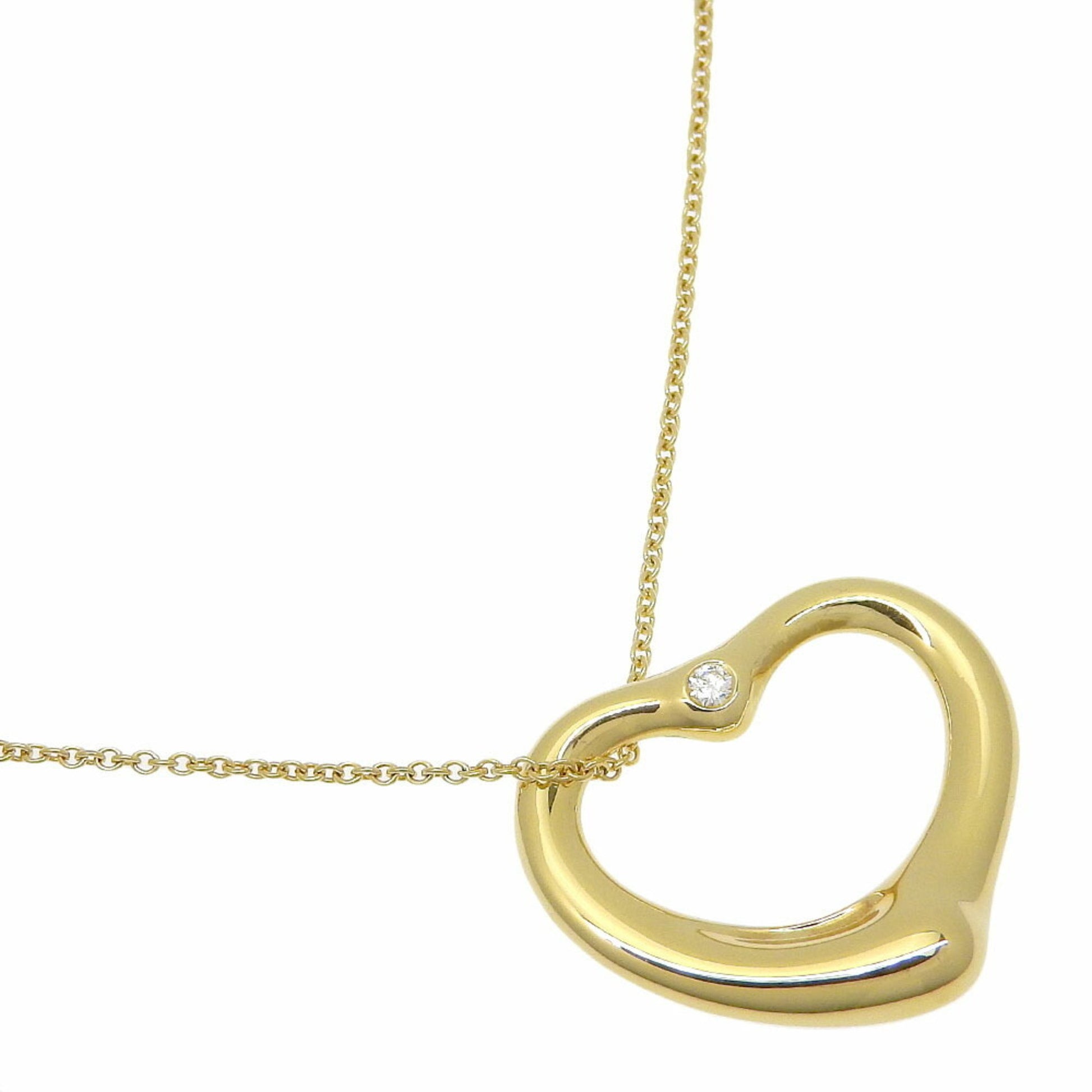 Tiffany & Co Open Heart, Gold, Yellow Gold, necklace