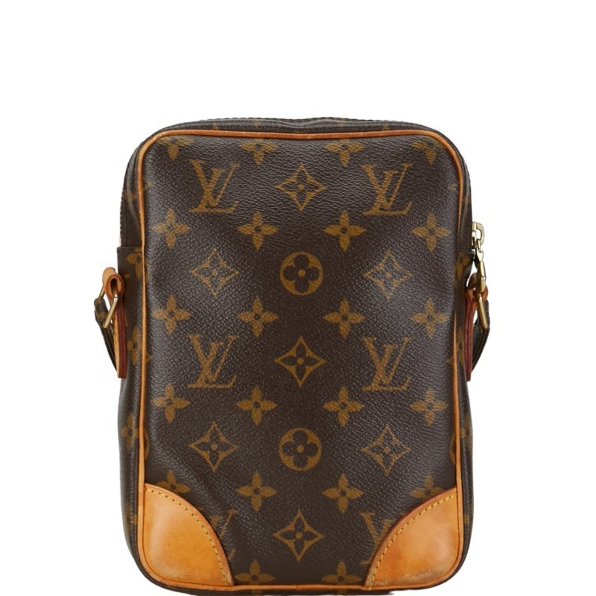 Louis Vuitton Danube, Brown, Canvas, shoulder