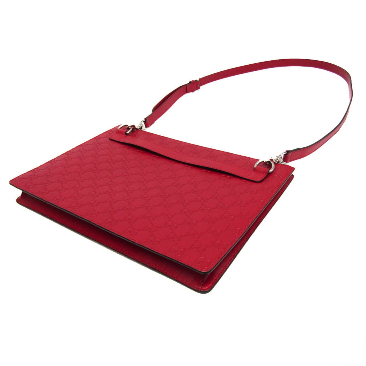 Gucci Guccissima, Red, Leather, shoulder