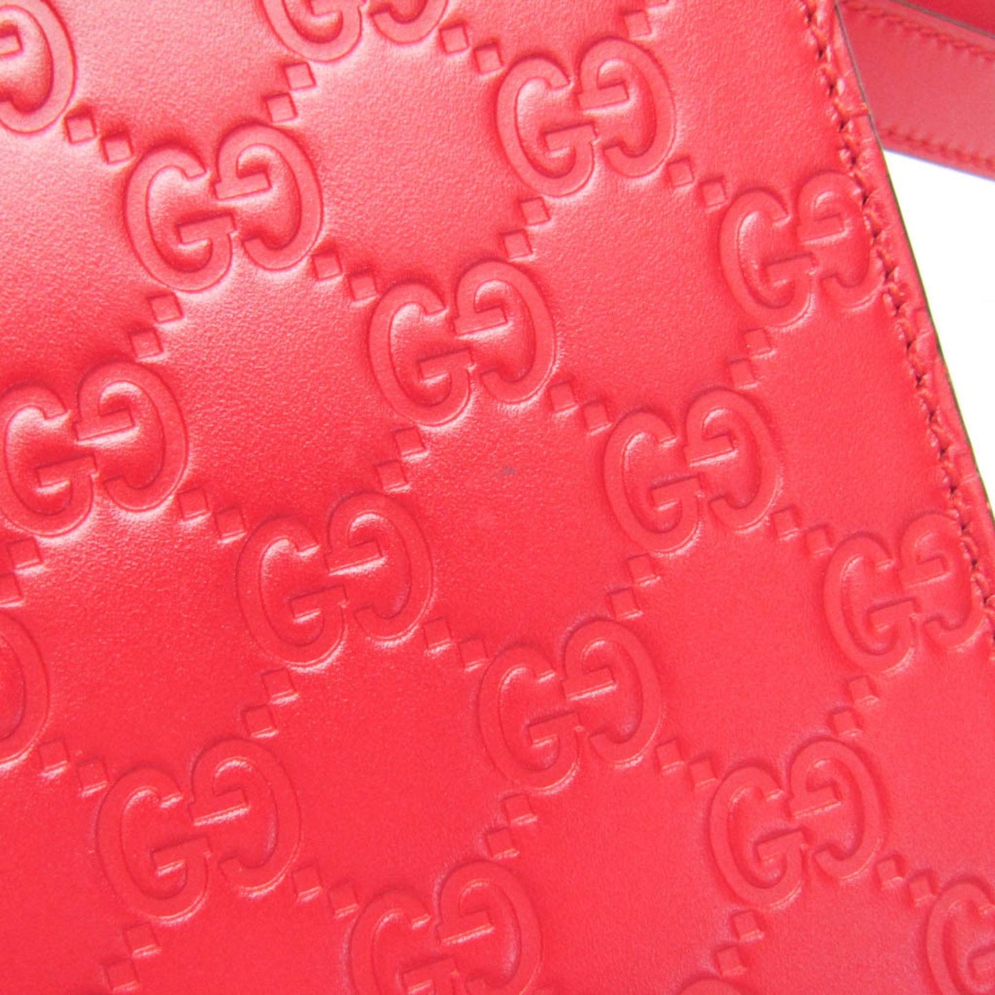 Gucci Guccissima, Red, Leather, shoulder