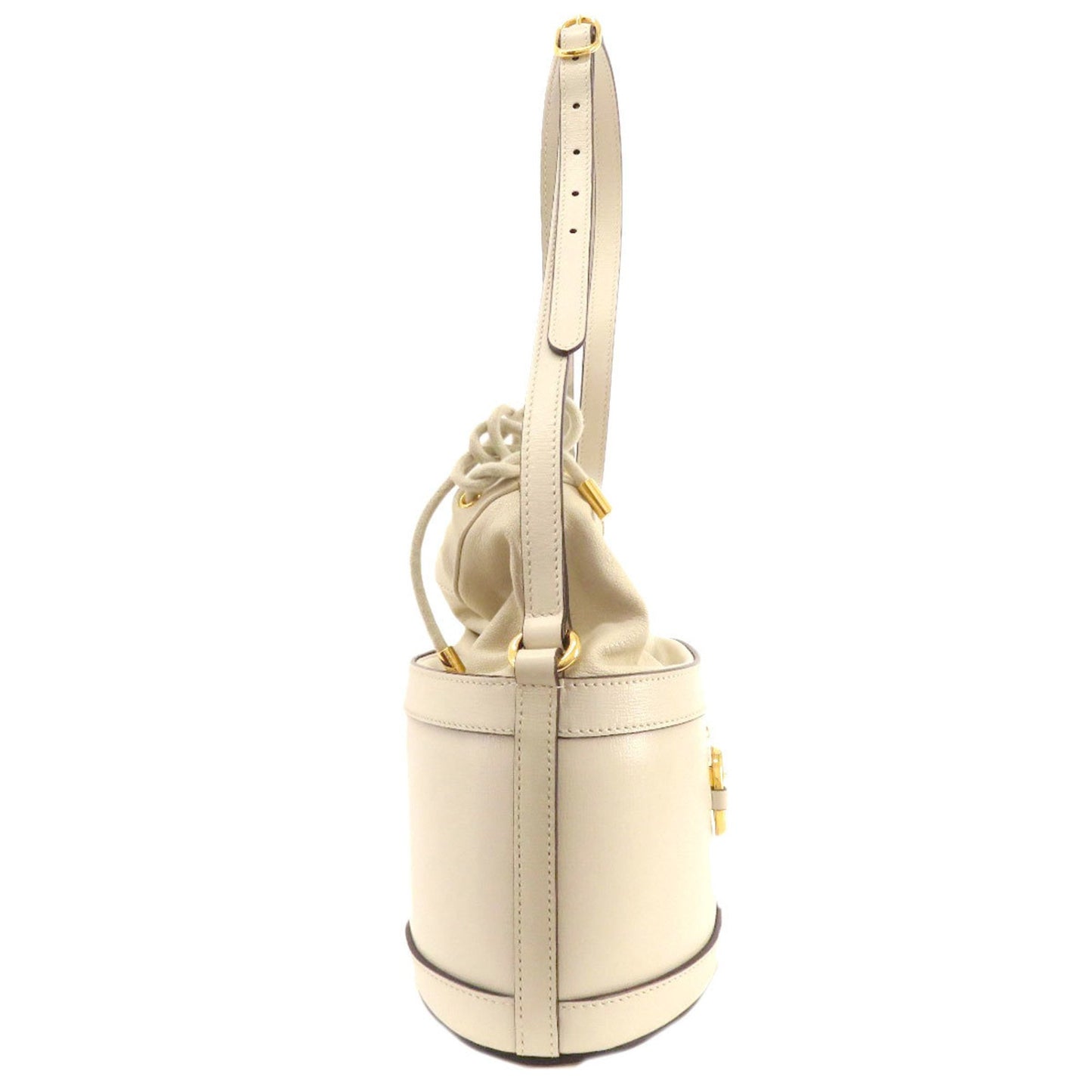 Gucci Horsebit, White, Leather, tote