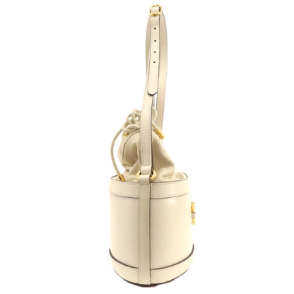 Gucci Horsebit, White, Leather, tote