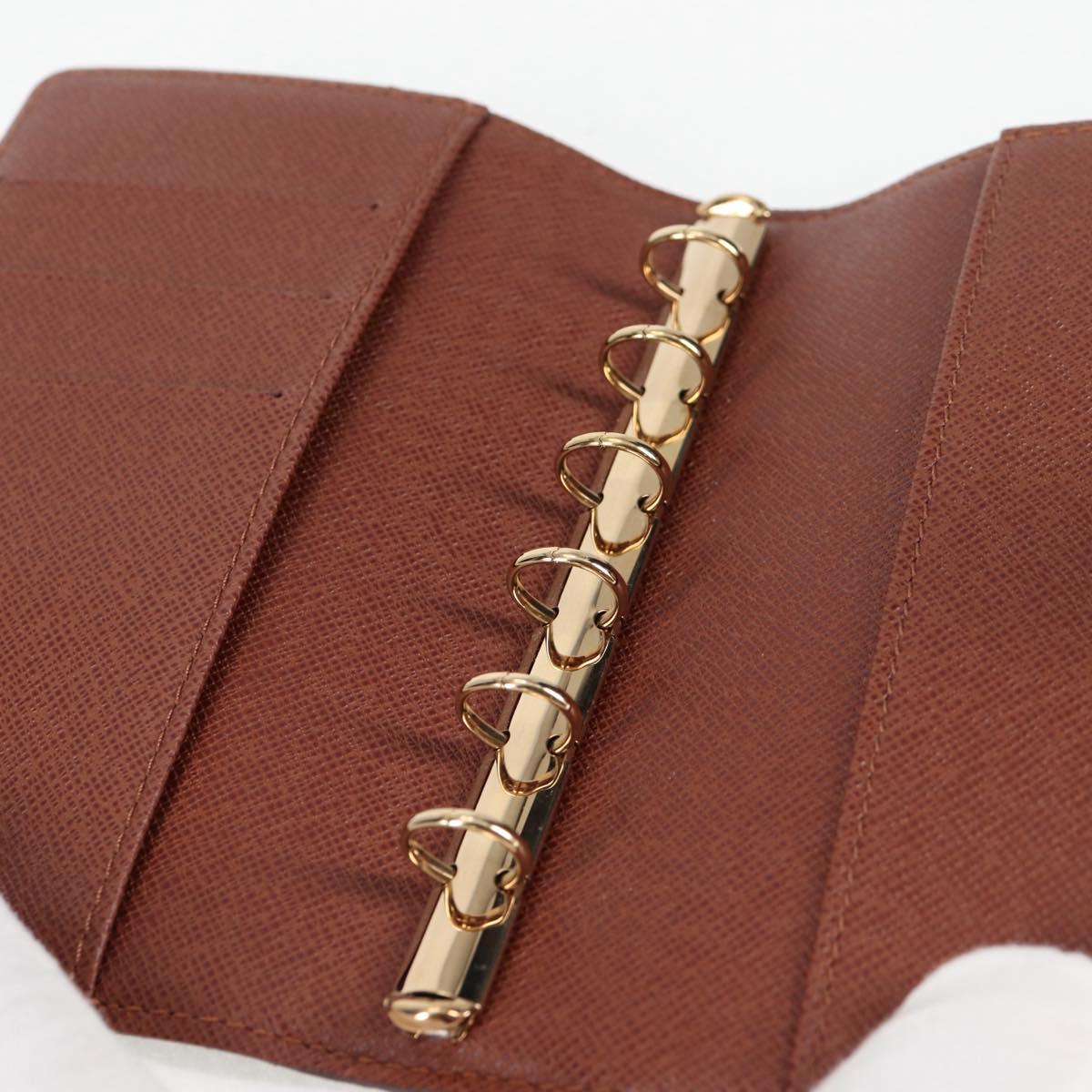 Louis Vuitton Agenda PM, Brown, Canvas, wallet