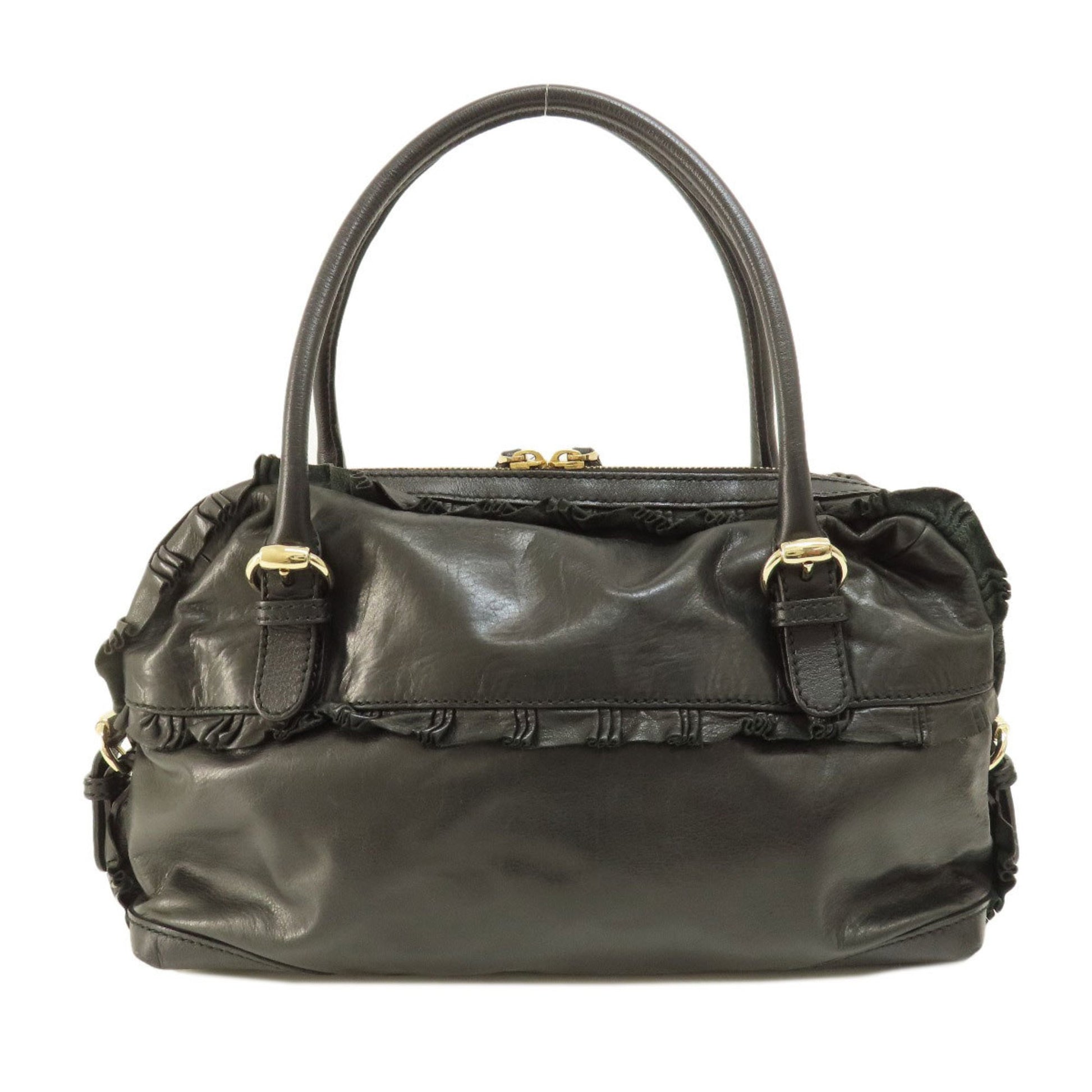 Gucci --, Black, Leather, handbag