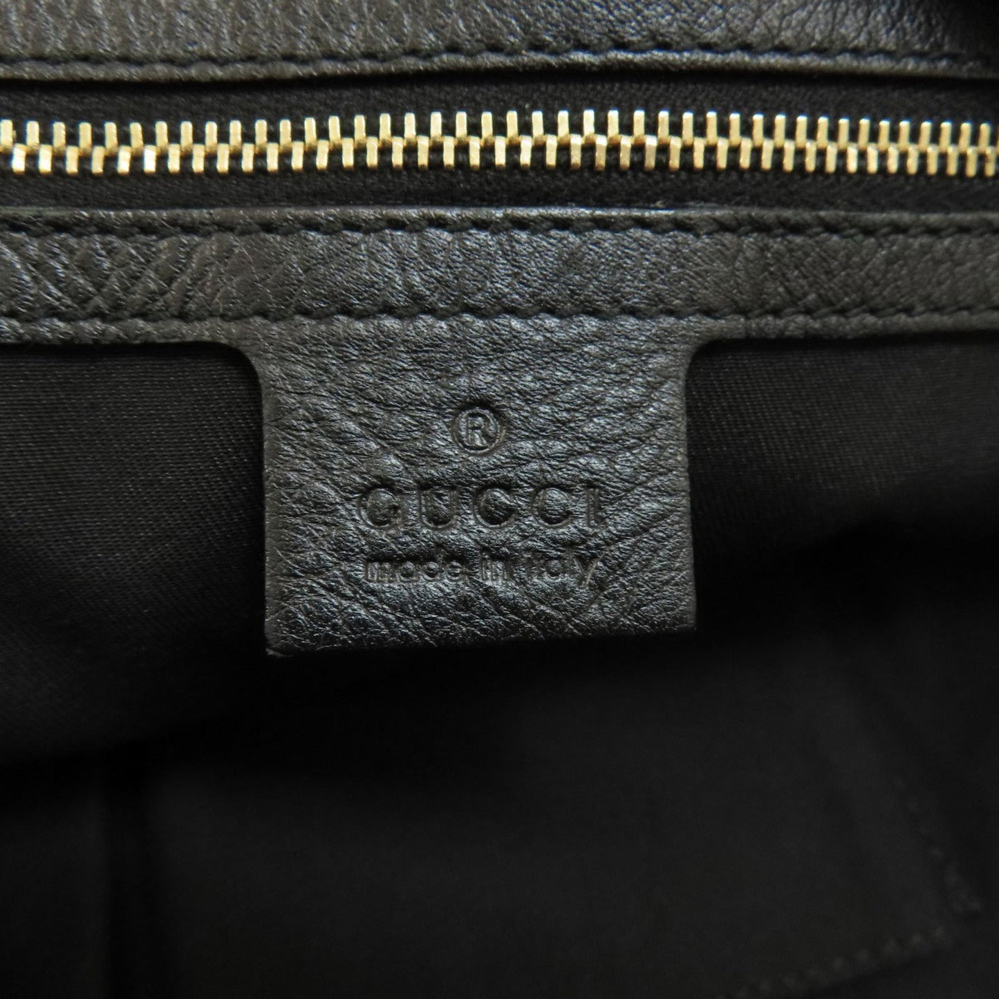 Gucci --, Black, Leather, handbag