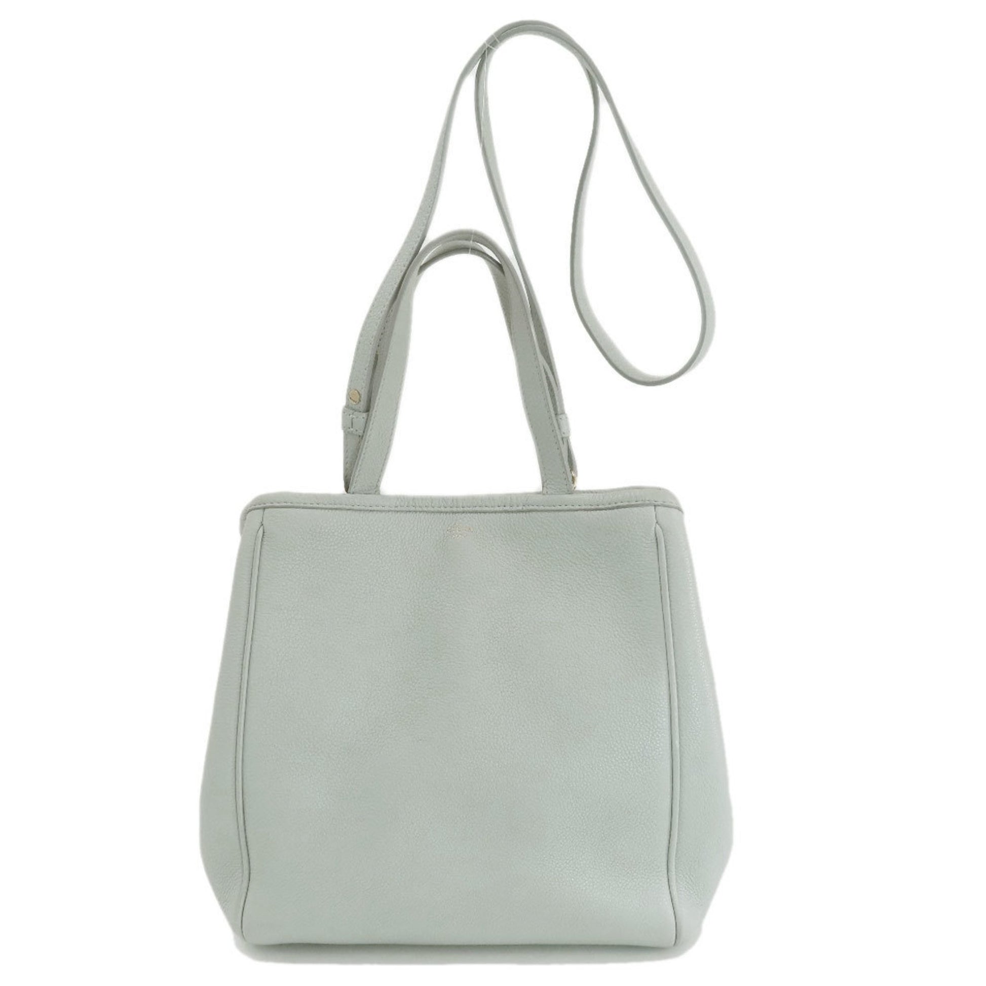 Céline Cabas, Grey, Leather, handbag