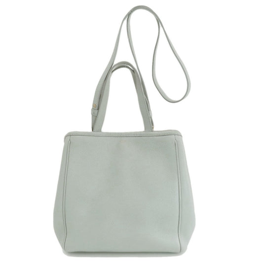 Céline Cabas, Grey, Leather, handbag