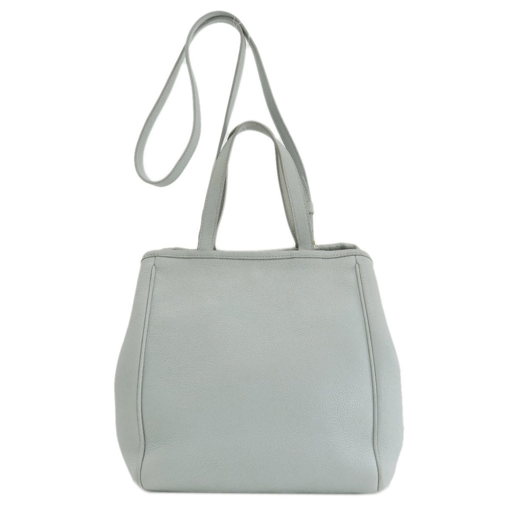 Céline Cabas, Grey, Leather, handbag