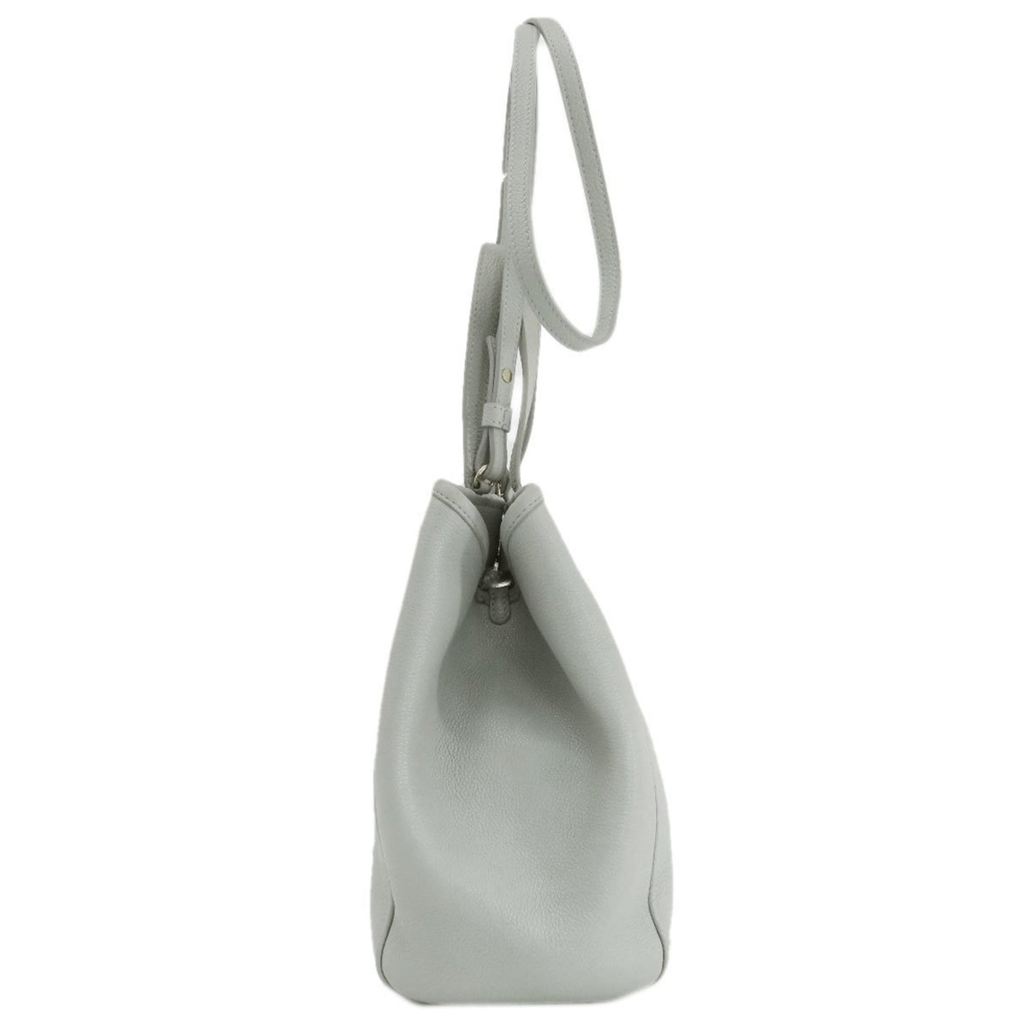 Céline Cabas, Grey, Leather, handbag