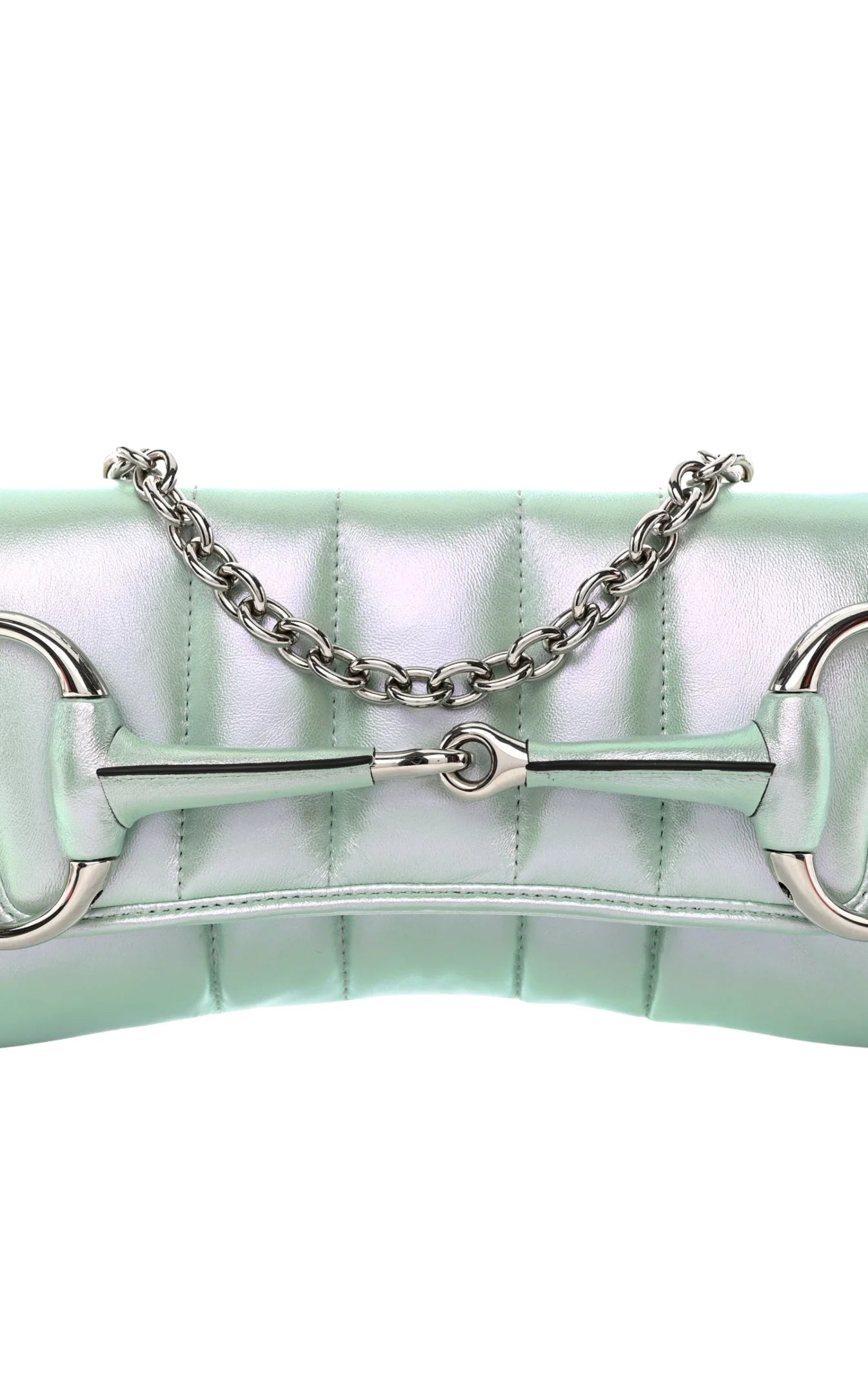 Gucci Horsebit, Metallic, Leather, shoulder