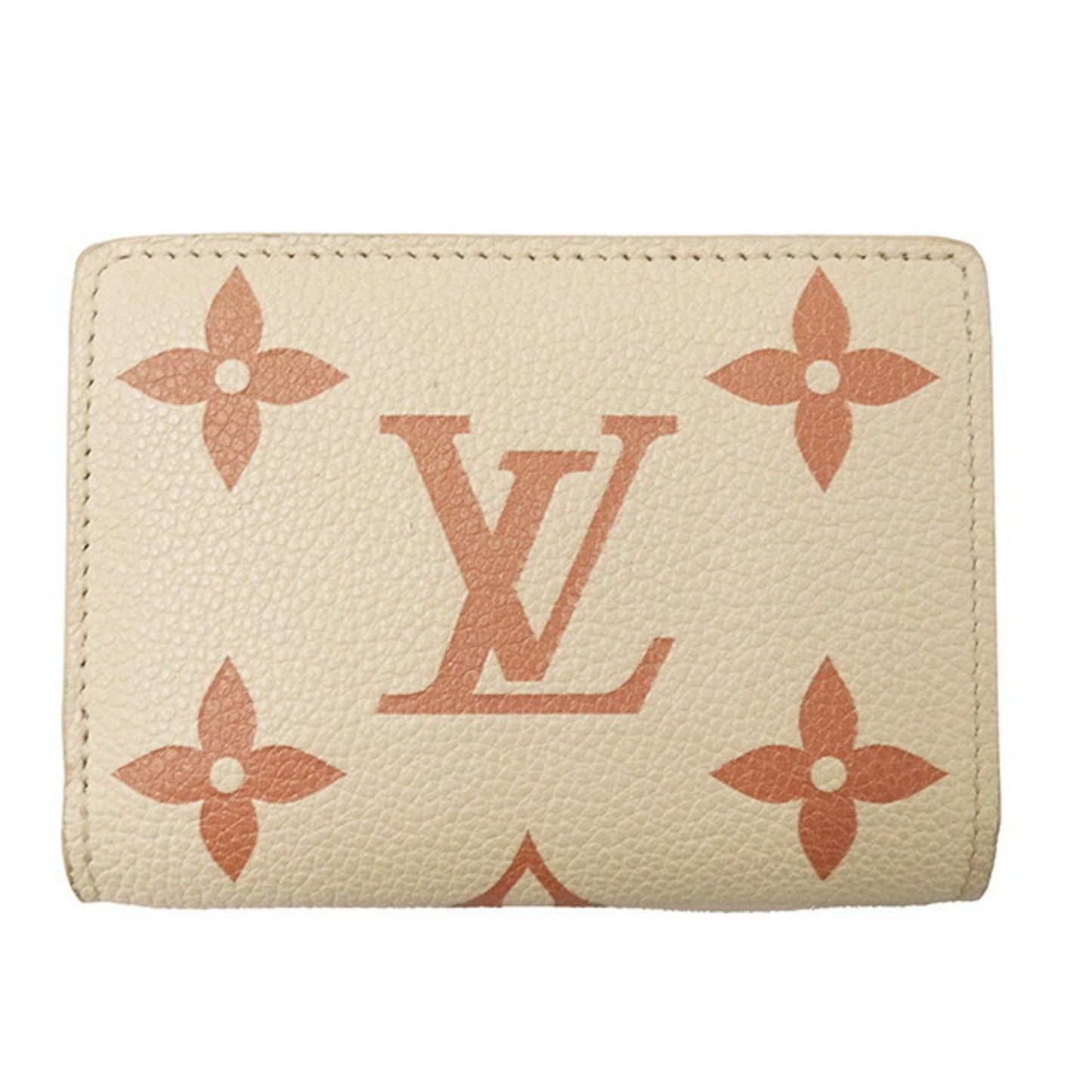 Louis Vuitton Cléa, Beige, Canvas, wallet