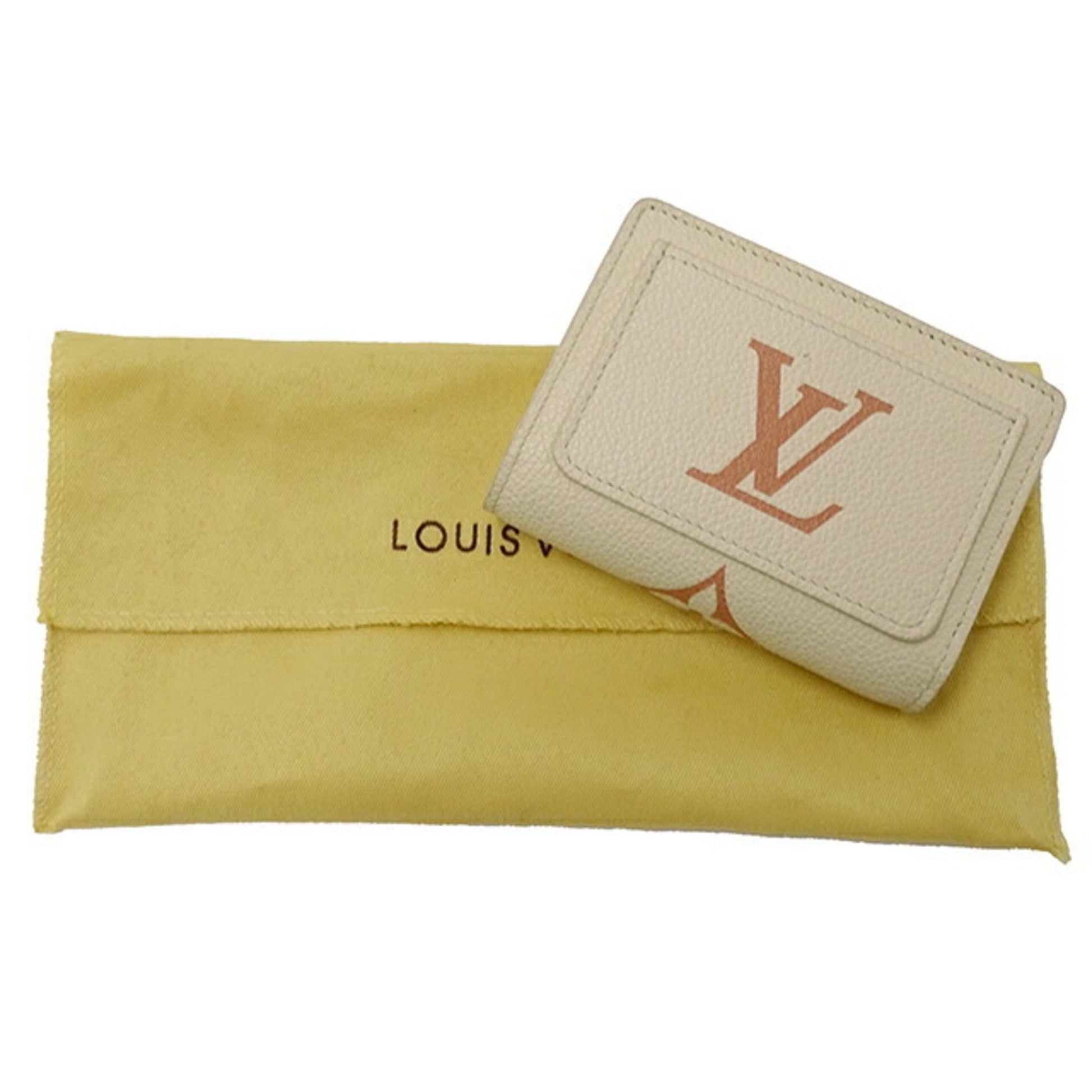 Louis Vuitton Cléa, Beige, Canvas, wallet