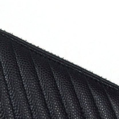 Chanel V-Stich, Black, Leather, wallet