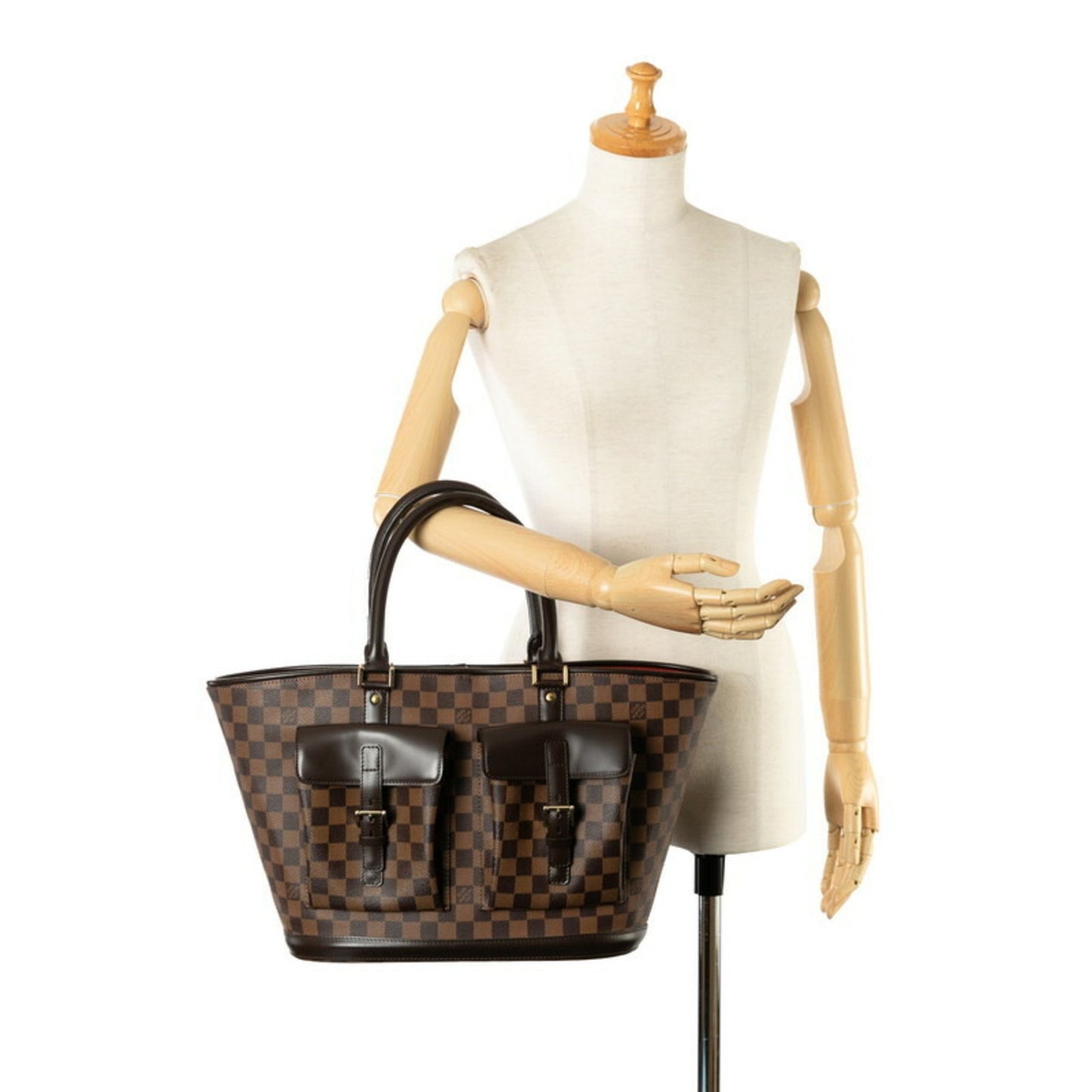 Louis Vuitton Monosque, Brown, Canvas, tote