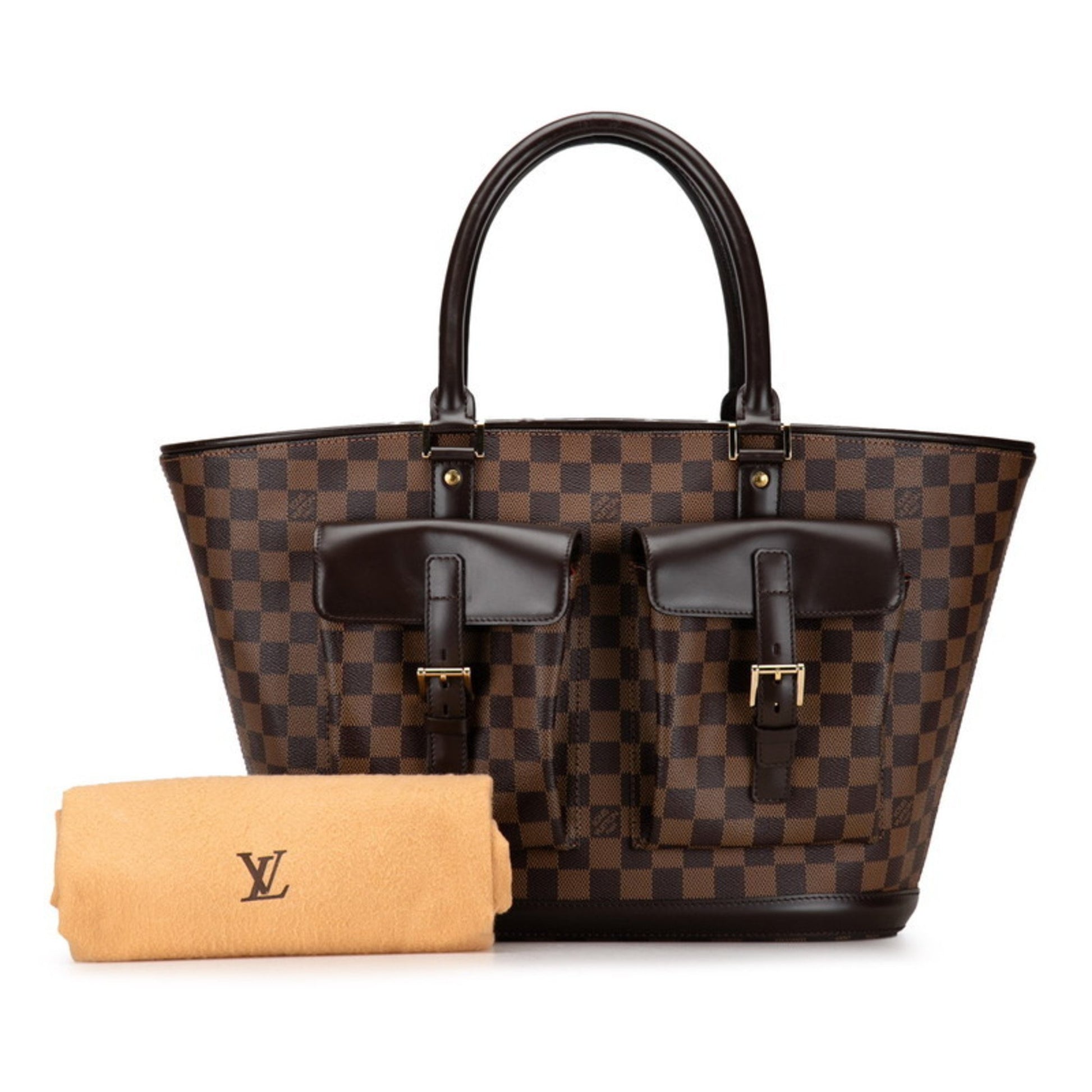 Louis Vuitton Monosque, Brown, Canvas, tote