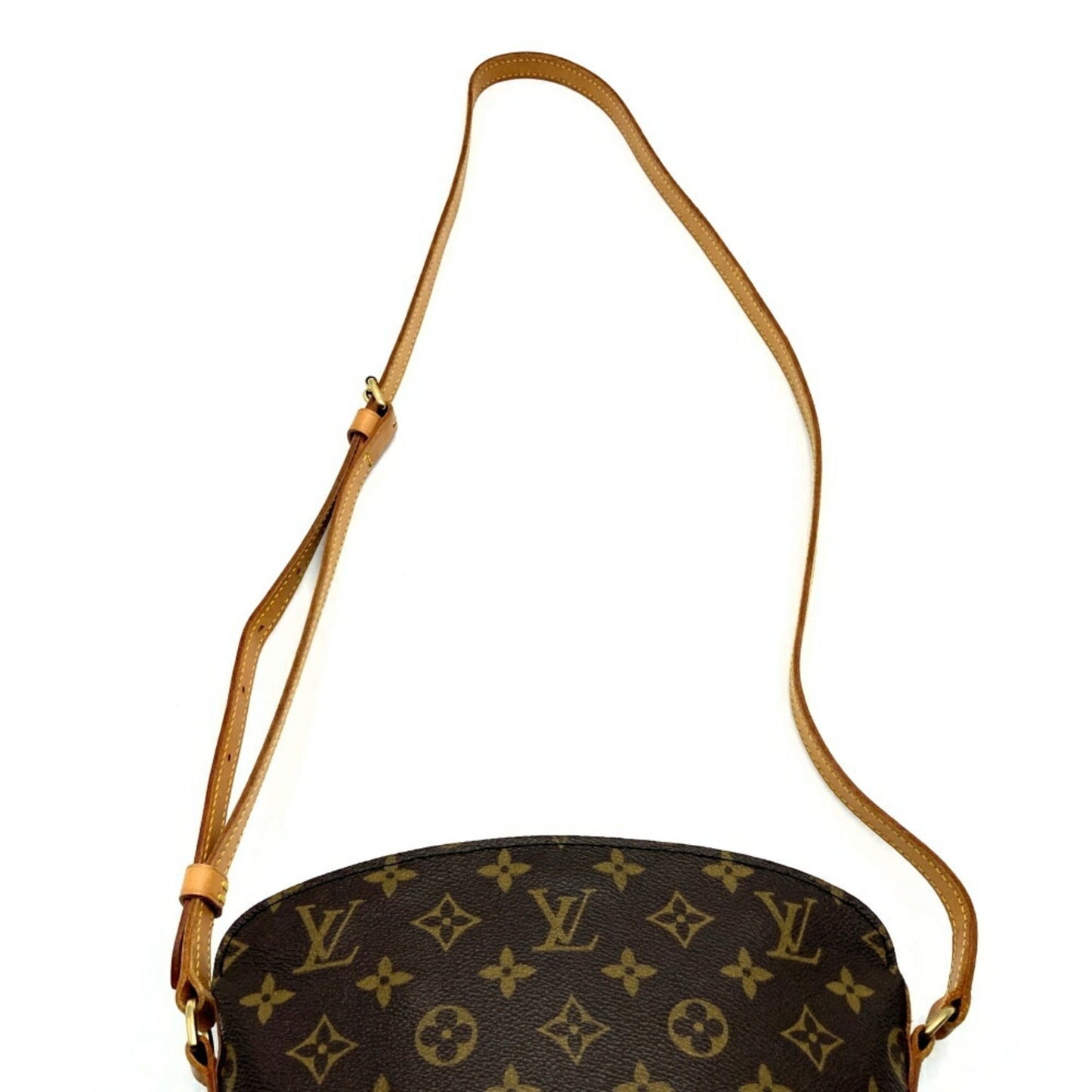 Louis Vuitton Drouot, Brown, Canvas, shoulder