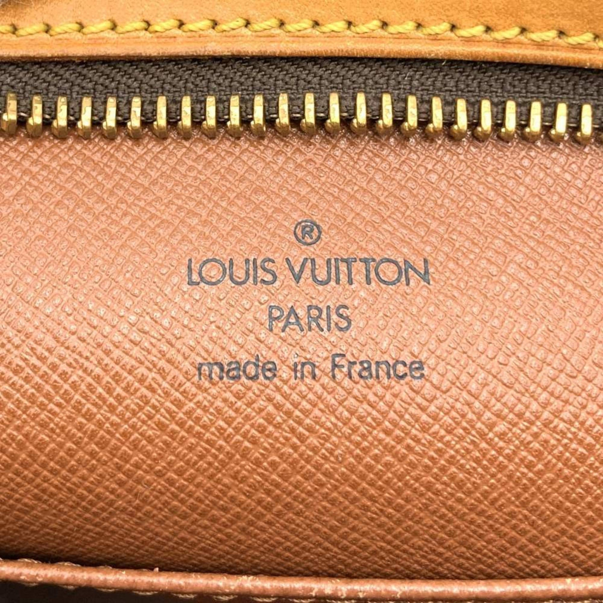 Louis Vuitton Drouot, Brown, Canvas, shoulder