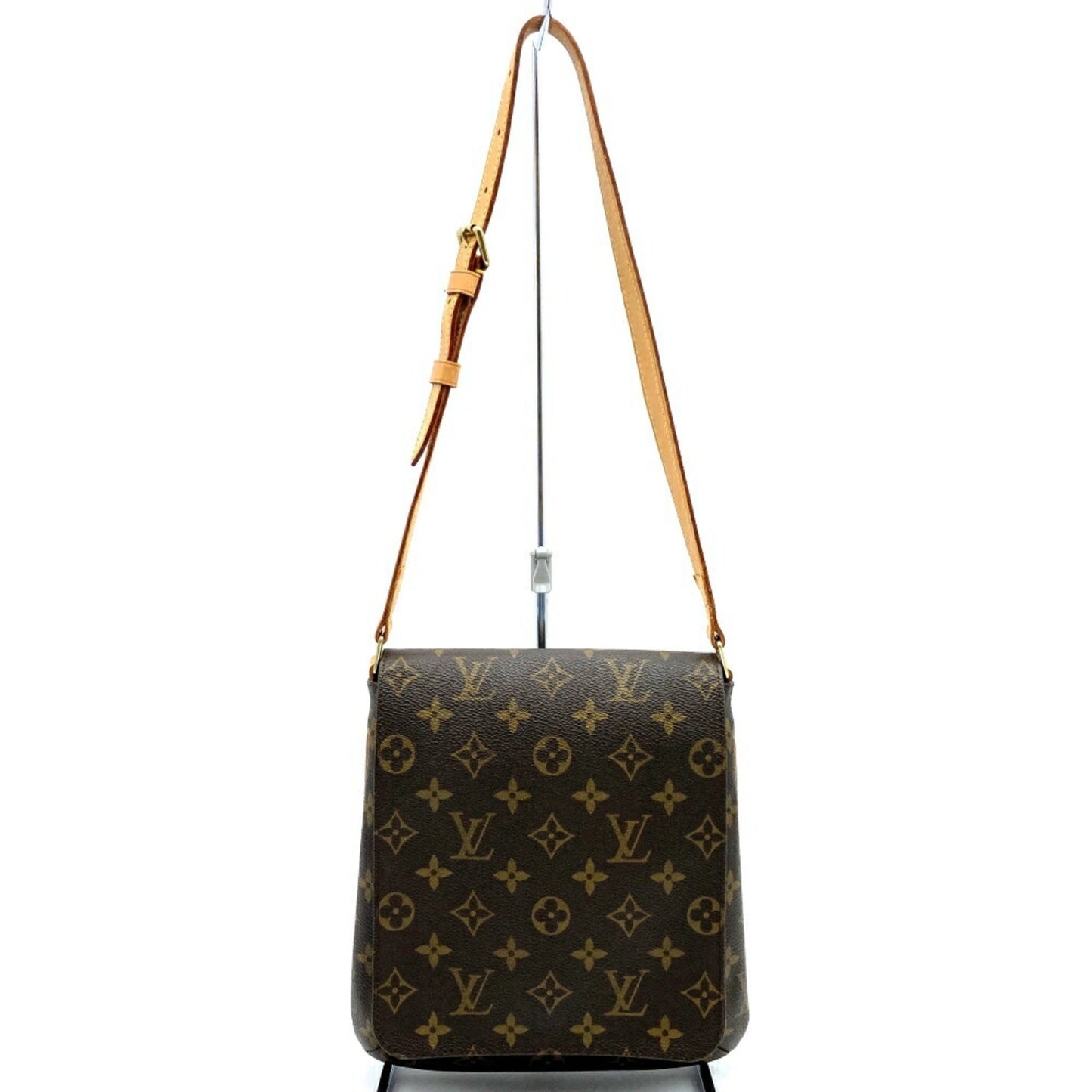 Louis Vuitton Musette Salsa, Brown, Canvas, shoulder