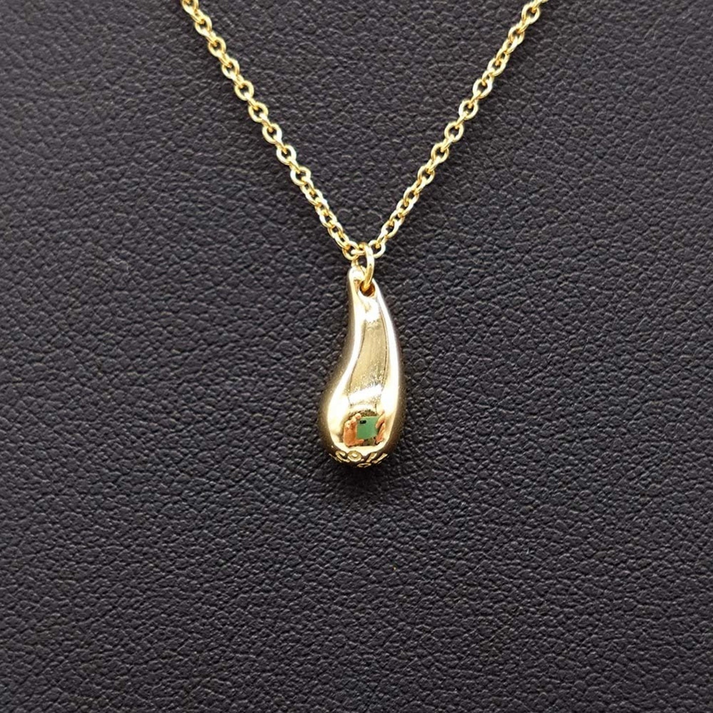 Tiffany & Co Teardrop, Gold, Yellow Gold, necklace