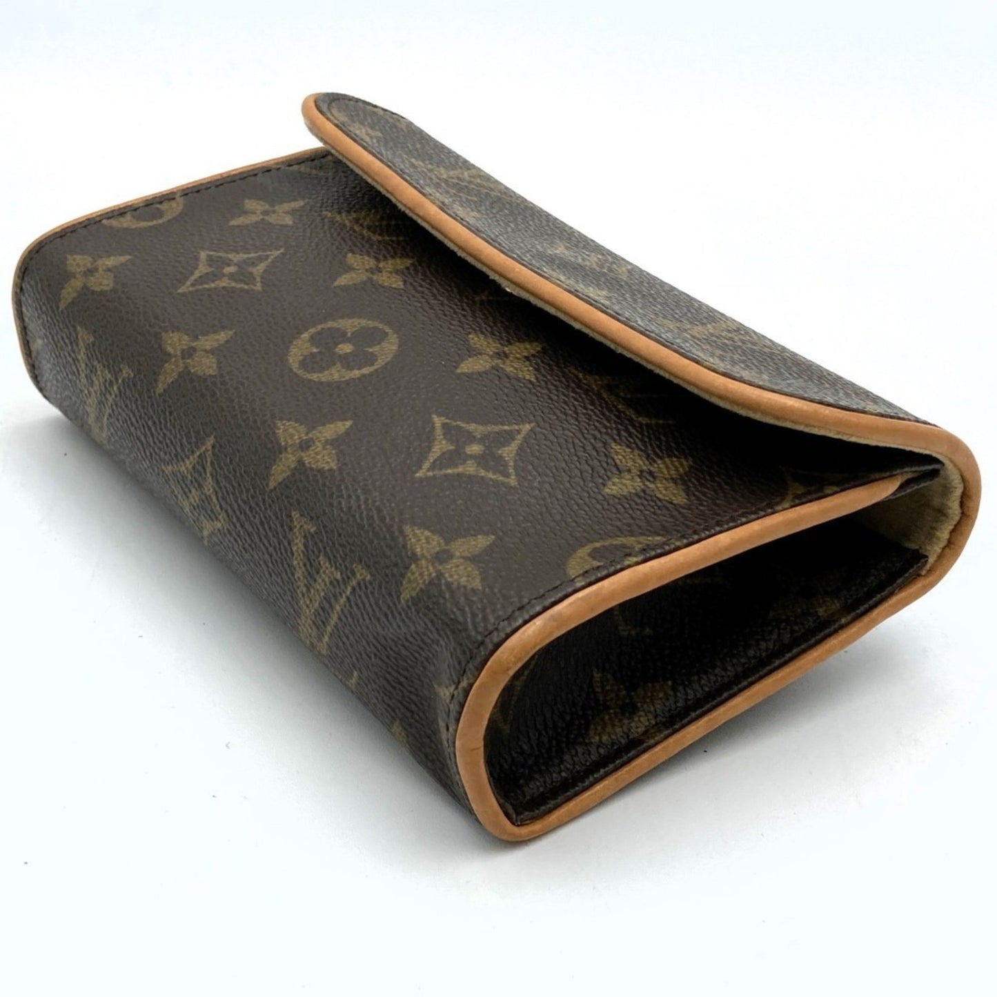 Louis Vuitton Pochette florentine, Brown, Canvas, clutch