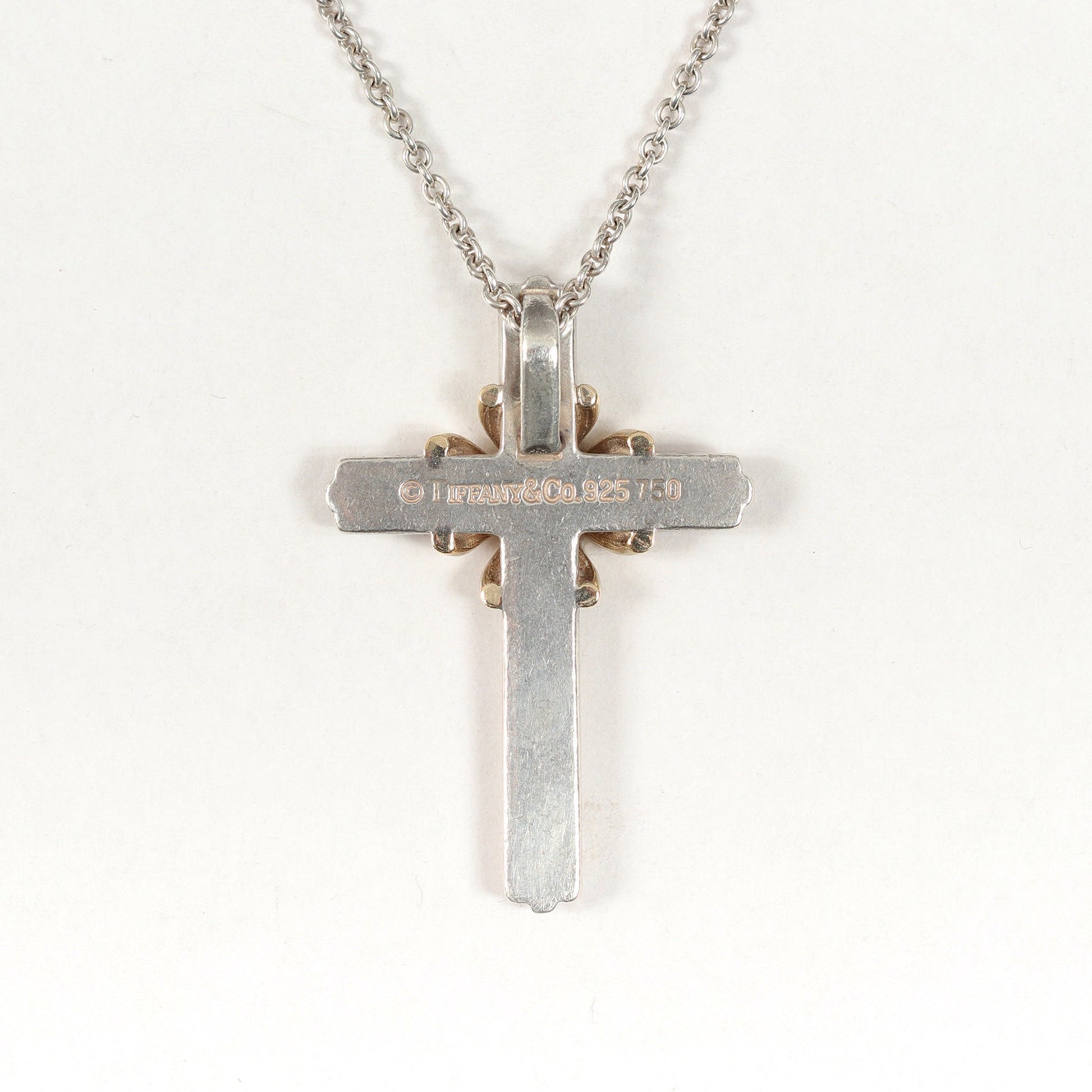 Tiffany & Co Croix, Silver, Silver, necklace