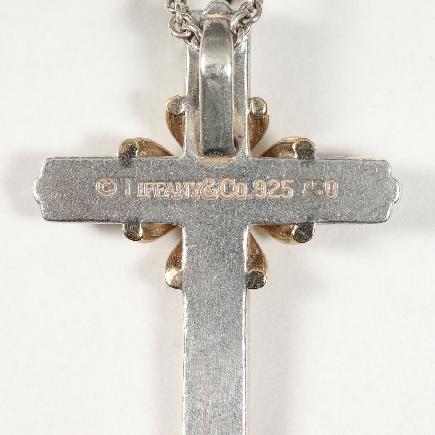 Tiffany & Co Croix, Silver, Silver, necklace