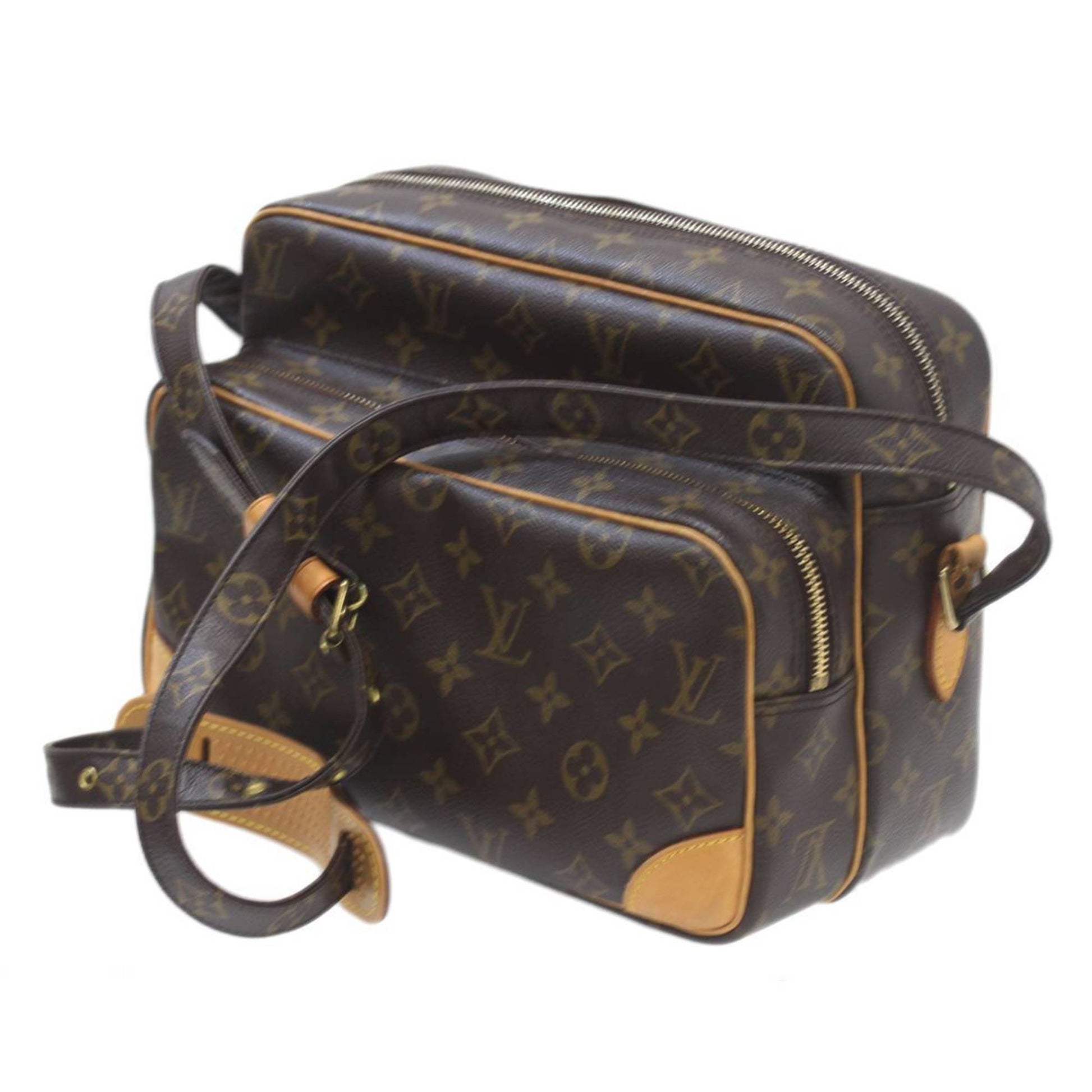 Louis Vuitton Nile, Brown, Canvas, shoulder